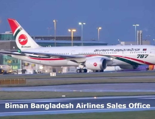 Biman Bangladesh Airlines Sales Office Address, Contact Number, & Ticketing